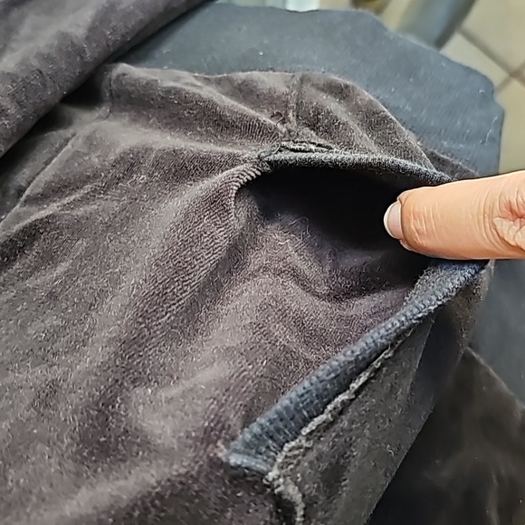 Calvin Klein Black Velour Jacket Size XL - Picture 3 of 12